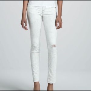 J Brand Hysteria Light Gray Skinny Straight Leg Jeans